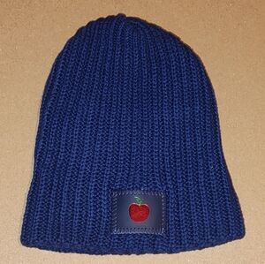 Disney x Love Your Melon Knit Beanie OSF Blue Red Apple Patch Cozy Winter Hat